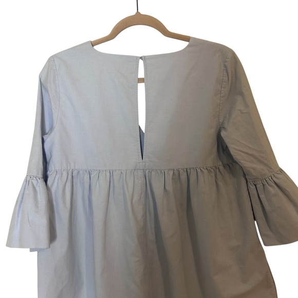 Aritzia Sunday Best Sky Blue Bell Sleeve Mini Dress- Size Medium - Picture 10 of 14